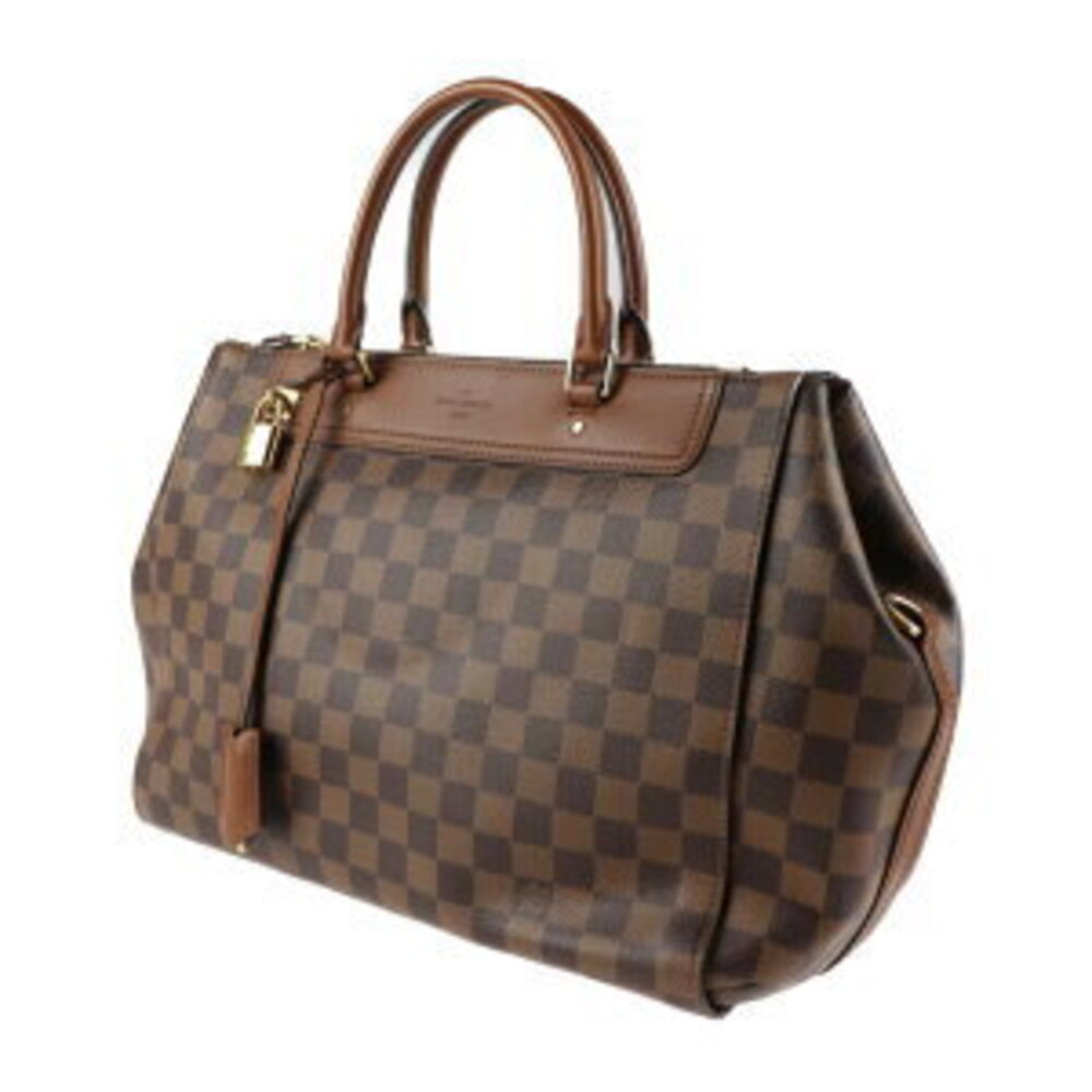 Louis Vuitton Brown handbag leather Greenwich Damier Ebene bag brown shoulder